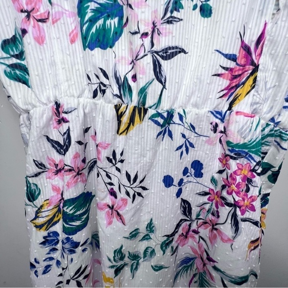 Joe Fresh Floral Maxi Dress Size Large 100% Cotton - Picture 6 of 11